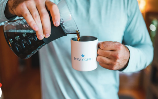 Cold brew coffee shots made at home with Zoka Coffee